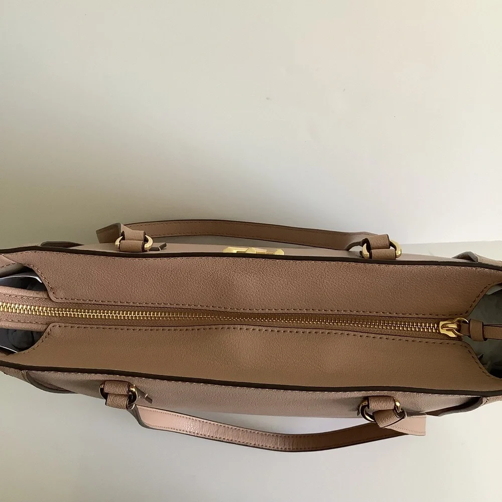 Michael Kors Sylvia Fawn‎ Leather Tote Bag NWT